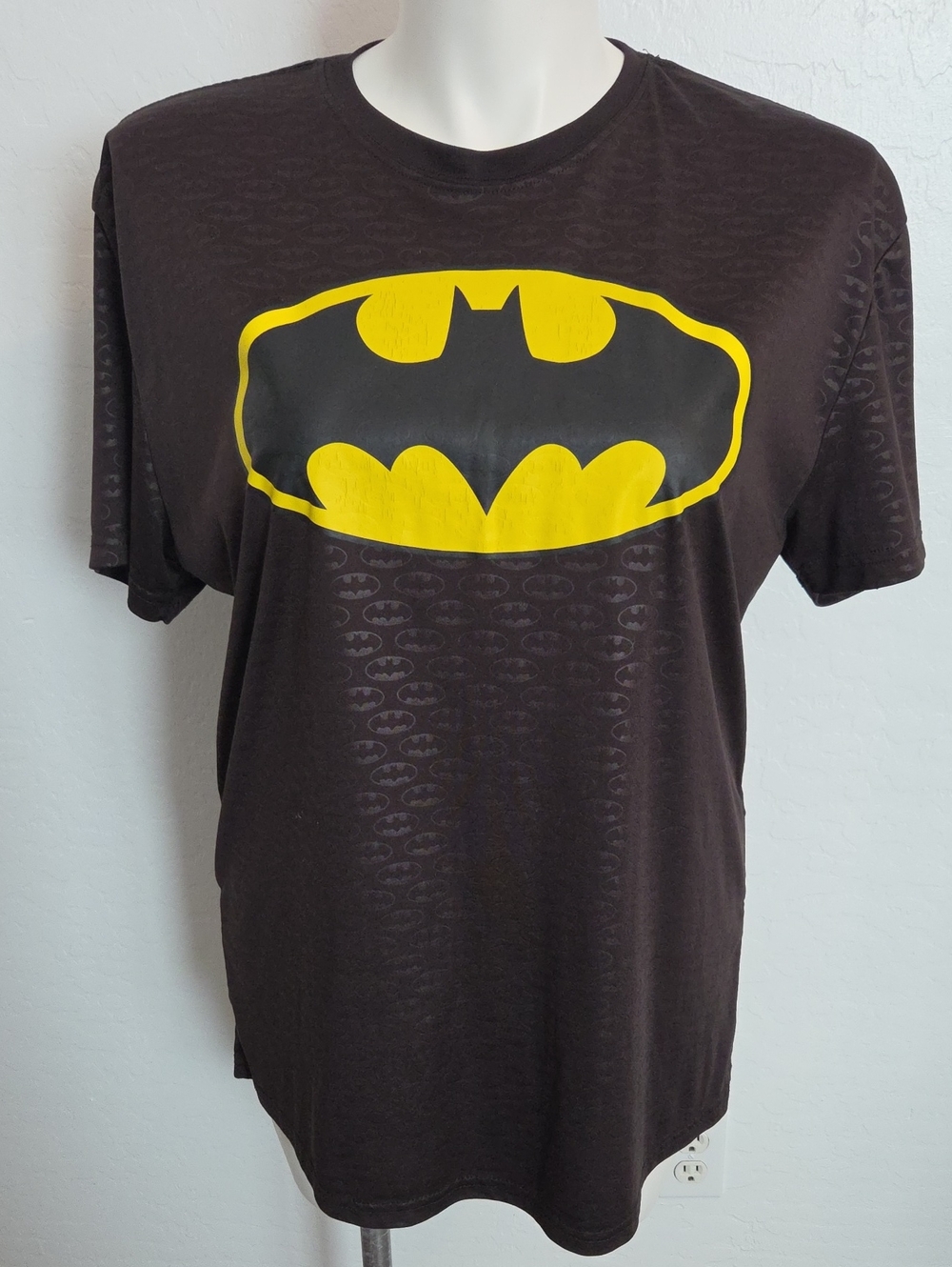 Batman Black Tee with Yellow Logo